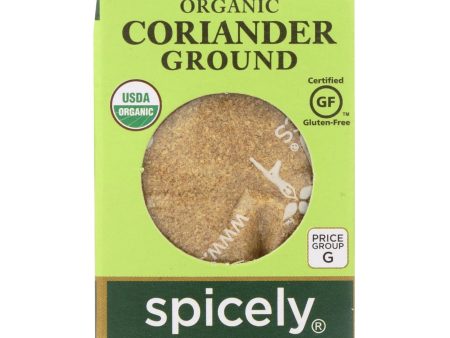 Spicely Organics - Organic Coriander - Ground - Case Of 6 - 0.45 Oz. Sale