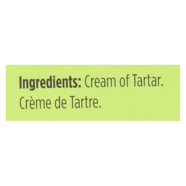 Spicely Organics - Cream Of Tartar - Case Of 6 - 0.5 Oz. Supply