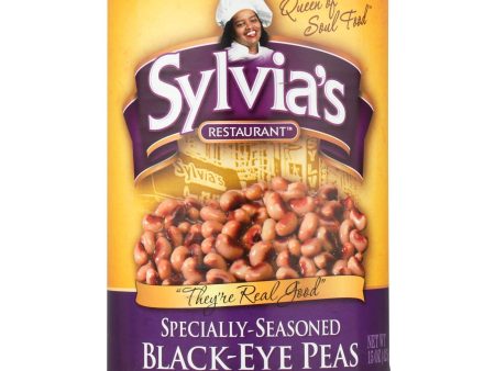 Sylvia s Black Eye Peas - Seasoned - Case Of 12 - 15 Oz. Online Hot Sale