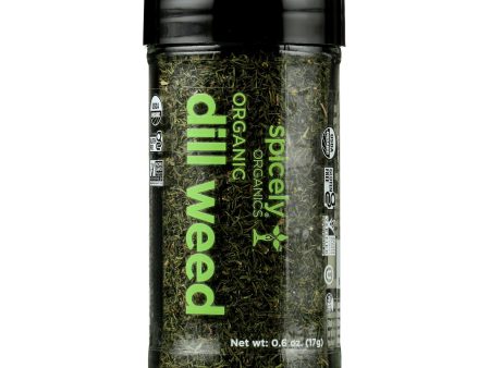 Spicely Organics - Organic Dill Weed - Case Of 3 - 0.6 Oz. Online