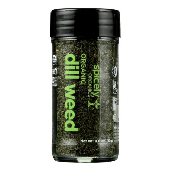 Spicely Organics - Organic Dill Weed - Case Of 3 - 0.6 Oz. Online