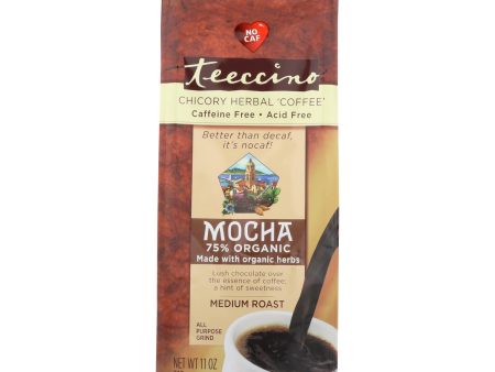 Teeccino Mediterranean Herbal Coffee Mocha - 11 Oz - Case Of 6 Supply