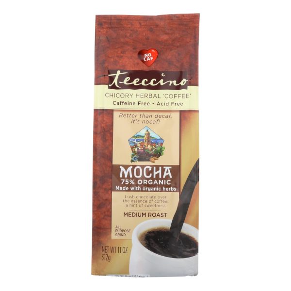 Teeccino Mediterranean Herbal Coffee Mocha - 11 Oz - Case Of 6 Supply