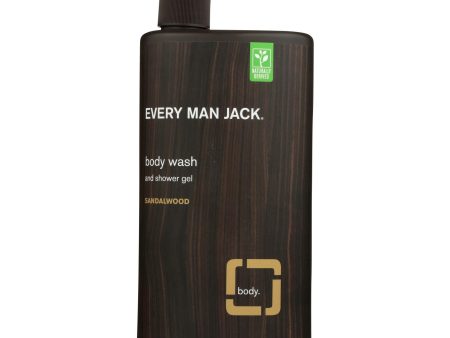 Every Man Jack Body Wash Sandalwood Body Wash - Case Of 33.8 - 33.8 Fl Oz. Sale