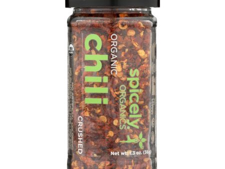 Spicely Organics - Organic Chili - Crushed - Case Of 3 - 1.3 Oz. Hot on Sale