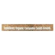 Spicely Organics - Organic Coriander - Ground - Case Of 3 - 1.4 Oz. Discount