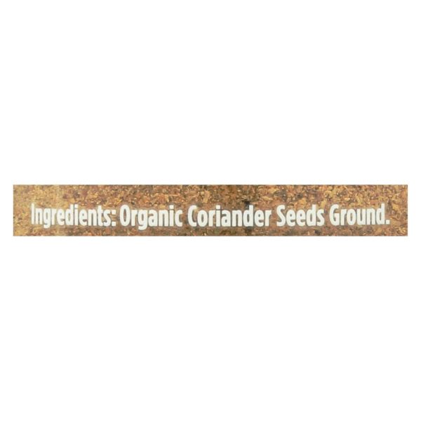 Spicely Organics - Organic Coriander - Ground - Case Of 3 - 1.4 Oz. Discount