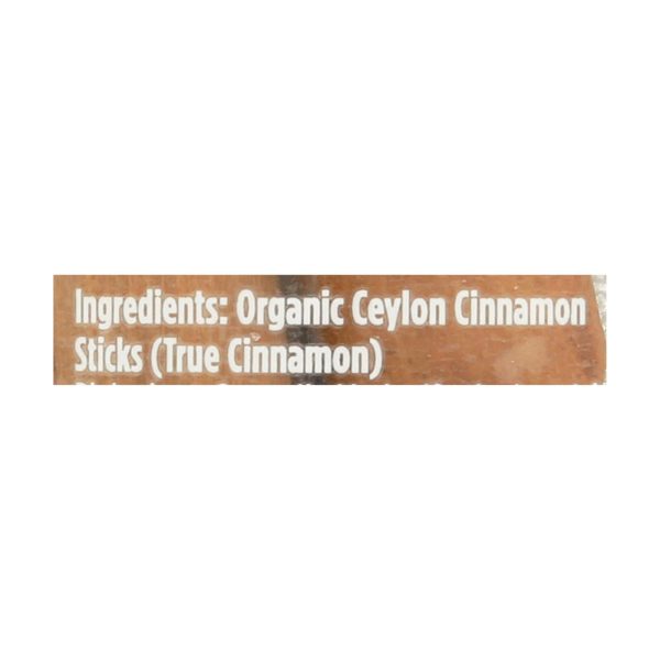 Spicely Organics - Organic Cinnamon Ceylon - Sticks - Case Of 3 - 6 Count Online