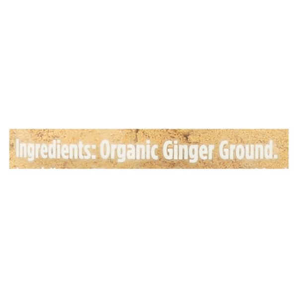 Spicely Organics - Organic Ginger - Ground - Case Of 3 - 1.2 Oz. on Sale