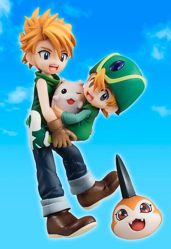 Digimon: Ishida Yamato and Takaishi Takeru with Tsunomon & Tokomon GEM Figurine Online now