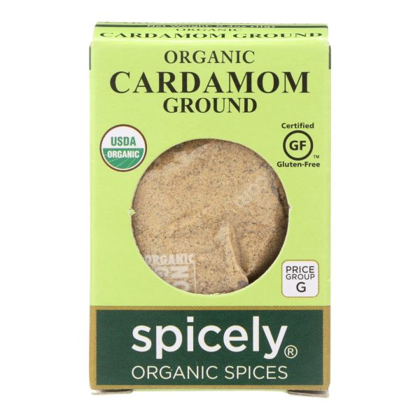 Spicely Organics - Organic Cardamom - Ground - Case Of 6 - 0.4 Oz. Supply