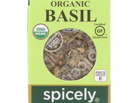 Spicely Organics - Organic Basil - Case Of 6 - 0.1 Oz. Online Hot Sale