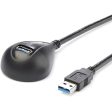 StarTech.com 5 ft Black Desktop SuperSpeed USB 3.0 Extension Cable - A to A M F Fashion