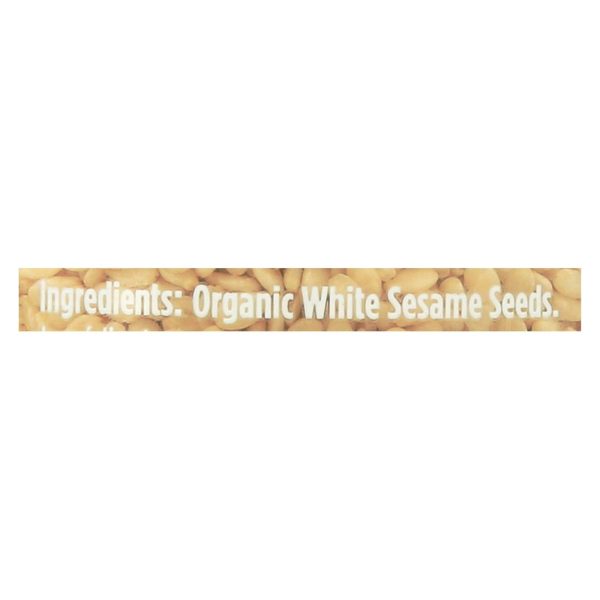 Spicely Organics - Organic Sesame - White - Case Of 3 - 2 Oz. Supply