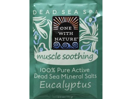 One With Nature Dead Sea Mineral Salt Bath - Soothing - Case Of 6 - 2.5 Oz. Online now