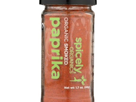 Spicely Organics - Organic Paprika - Smoked - Case Of 3 - 1.7 Oz. For Sale