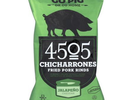 4505 - Pork Rinds - Chicharones - Jalapeno Cheddar - Case Of 12 - 2.5 Oz Supply