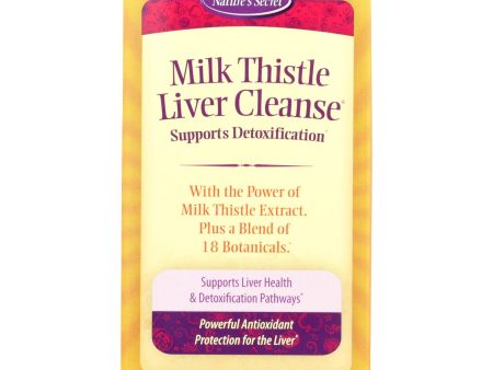 Nature s Secret Milk Thistle Liver Cleanse - 60 Tablets Online Hot Sale