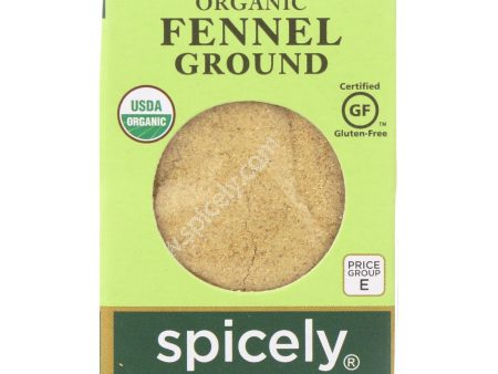 Spicely Organics - Organic Fennel - Ground - Case Of 6 - 0.5 Oz. Online Sale