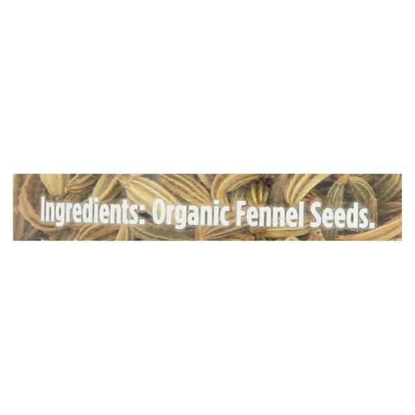 Spicely Organics - Organic Fennel - Seeds - Case Of 3 - 1.1 Oz. Online