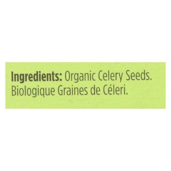 Spicely Organics - Organic Celery Seeds - Case Of 6 - 0.35 Oz. Fashion