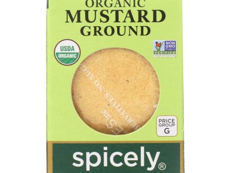 Spicely Organics - Organic Mustard - Ground - Case Of 6 - 0.4 Oz. Online