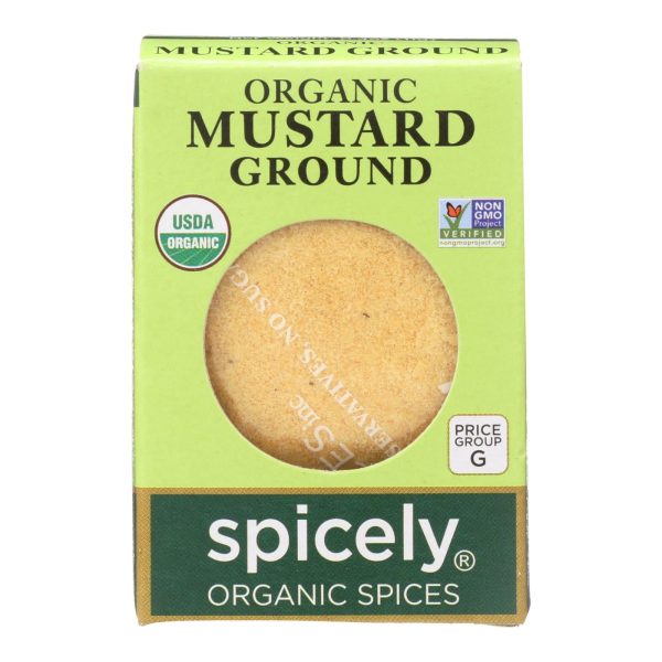 Spicely Organics - Organic Mustard - Ground - Case Of 6 - 0.4 Oz. Online