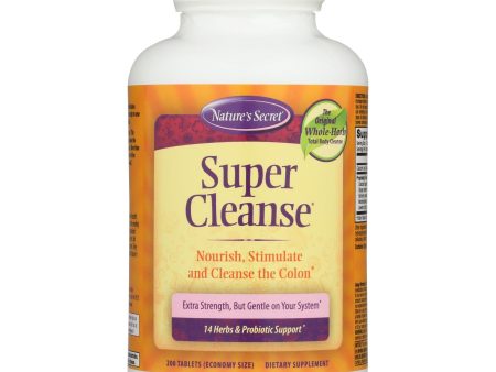 Nature s Secret Super Cleanse - 200 Tablets Online Hot Sale