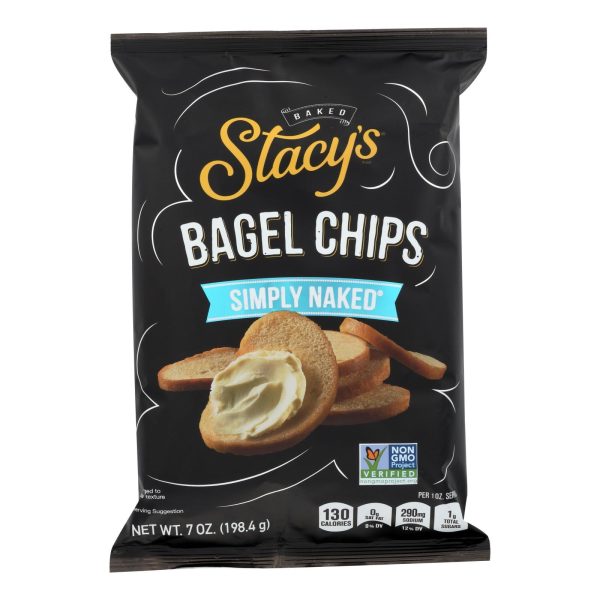 Stacy s Pita Chips Bagel Chips - Simply Naked - Case Of 12 - 7 Oz Supply