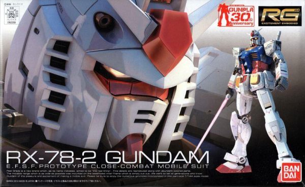 Gundam: RX-78 Gundam RG Model Online now