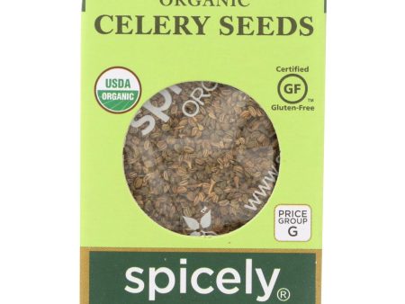 Spicely Organics - Organic Celery Seeds - Case Of 6 - 0.35 Oz. Fashion