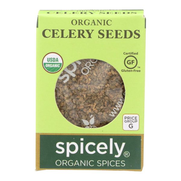 Spicely Organics - Organic Celery Seeds - Case Of 6 - 0.35 Oz. Fashion