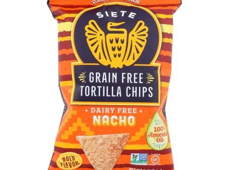 Siete - Tortilla Chips Nacho - Case Of 24 - 1 Oz Cheap