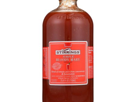 Stirrings Cocktail Mixer - Bloody Mary - Case Of 6 - 750 Ml Online Sale