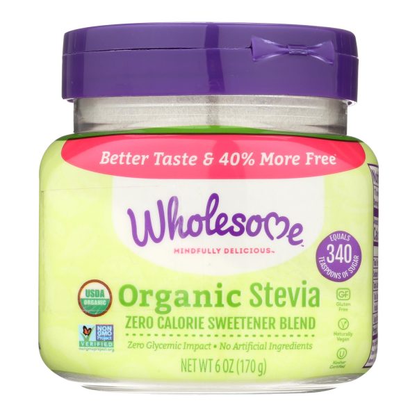 Wholesome! Organic Stevia Jar - Case Of 6 - 6 Oz For Discount