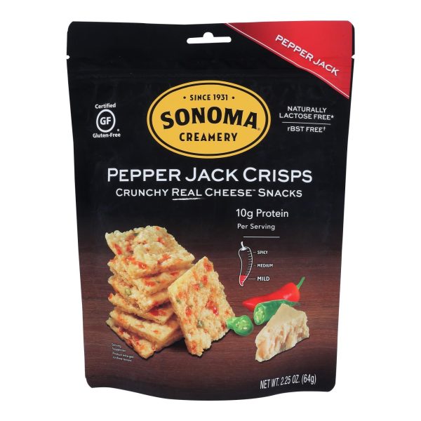 Sonoma Creamery - Cracker Pepperjack Crisp - Case Of 12 - 2.25 Oz For Discount