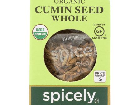 Spicely Organics - Organic Cumin Seed - Whole - Case Of 6 - 0.5 Oz. Sale