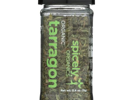 Spicely Organics - Organic Tarragon - Case Of 3 - 0.4 Oz. Online now