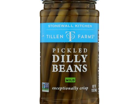 Tillen Farms Beans - Pickled - Crispy Dilly - 12 Oz - Case Of 6 For Sale