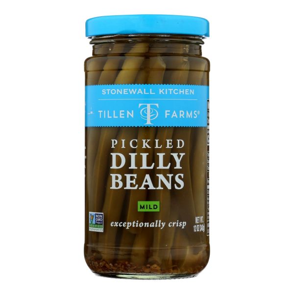 Tillen Farms Beans - Pickled - Crispy Dilly - 12 Oz - Case Of 6 For Sale