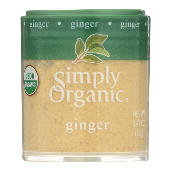 Simply Organic Ginger Root - Organic - Ground - .42 Oz - Case Of 6 Sale