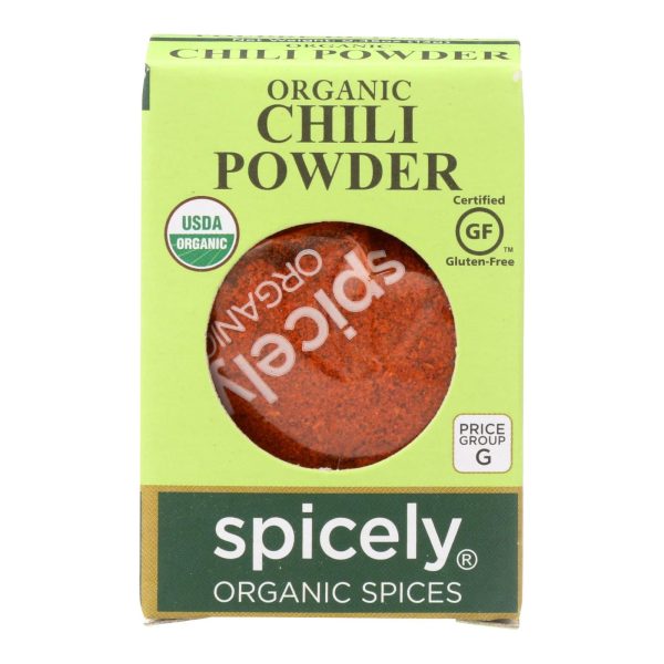 Spicely Organics - Organic Chili Powder - Case Of 6 - 0.45 Oz. Online