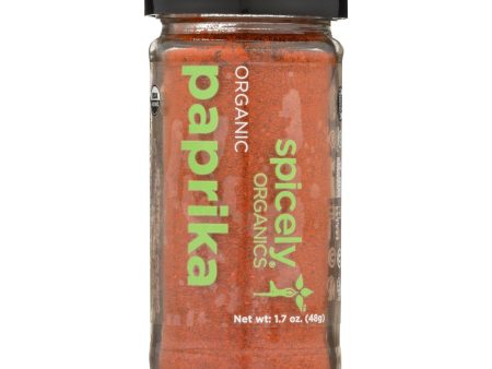 Spicely Organics - Organic Paprika - Case Of 3 - 1.7 Oz. Online now