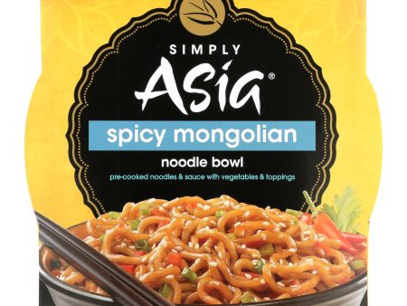 Simply Asia Spicy Mongolian Noodle Bowl - Case Of 6 - 8.5 Oz. Cheap