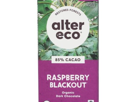 Alter Eco - Chocolate Raspberry Blkout 85% - Case Of 12-2.65 Oz Fashion