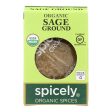 Spicely Organics - Organic Sage - Ground - Case Of 6 - 0.3 Oz. Sale