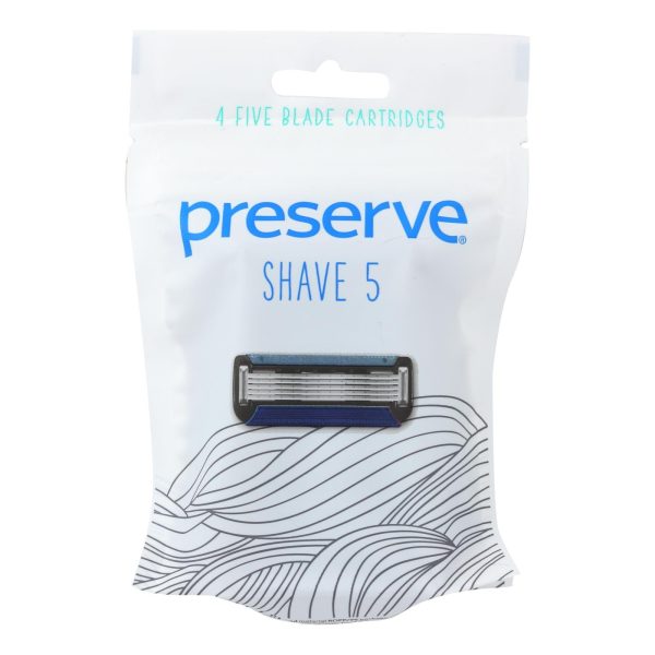 Preserve Shave 5 Replacement Blades - 4 Ct- 6 Packs on Sale