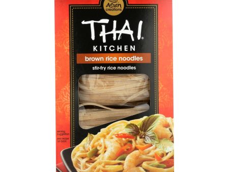 Thai Kitchen Brown Rice Noodles - Case Of 6 - 8 Oz. Cheap