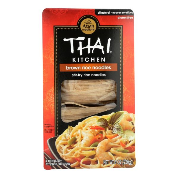 Thai Kitchen Brown Rice Noodles - Case Of 6 - 8 Oz. Cheap