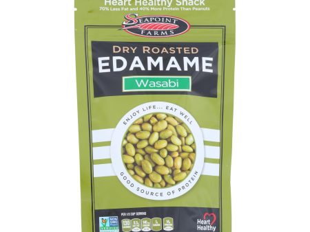 Seapoint Farms Dry Roasted Edamame - Spicy Wasabi - Case Of 12 - 3.5 Oz. on Sale